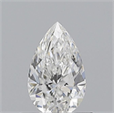 Natural Diamond 0.54 Carats, Pear with  Cut, F Color, VS1 Clarity and Certified by GIA