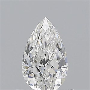 Picture of Natural Diamond 0.54 Carats, Pear with  Cut, F Color, VS1 Clarity and Certified by GIA