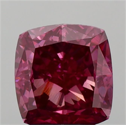 Picture of Lab Grown Diamond 3.08 Carats, CUSHION MODIFIED with  Cut, Fancy Vivid Pink Color, VS1 Clarity and Certified by IGI