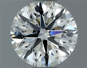 Picture of Natural Diamond 1.01 Carats, Round with Excellent Cut, H Color, VS1 Clarity and Certified by IGI