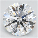 Lab Grown Diamond 3.01 Carats, Round with Ideal Cut, D Color, IF Clarity and Certified by IGI