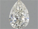Natural Diamond 0.90 Carats, Pear with  Cut, I Color, SI1 Clarity and Certified by GIA