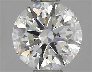 Picture of Natural Diamond 0.60 Carats, Round with Excellent Cut, I Color, IF Clarity and Certified by IGI