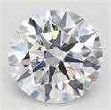 Lab Grown Diamond 3.02 Carats, Round with Ideal Cut, D Color, IF Clarity and Certified by IGI