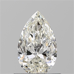 Picture of Natural Diamond 0.73 Carats, Pear with  Cut, I Color, VVS1 Clarity and Certified by GIA