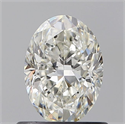 Natural Diamond 0.73 Carats, Oval with  Cut, H Color, VS1 Clarity and Certified by GIA