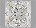 Natural Diamond 0.70 Carats, Princess with  Cut, G Color, VVS1 Clarity and Certified by IGI