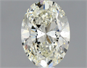 Natural Diamond 1.01 Carats, Oval with  Cut, K Color, SI2 Clarity and Certified by GIA