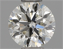 Natural Diamond 0.41 Carats, Round with Excellent Cut, H Color, IF Clarity and Certified by IGI