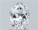 Natural Diamond 0.70 Carats, Oval with  Cut, D Color, VS1 Clarity and Certified by GIA