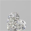 Natural Diamond 0.56 Carats, Heart with  Cut, I Color, SI1 Clarity and Certified by GIA