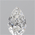 Diamante Natural 0.50 quilates, De pera , Color G, claridad VVS2 y certificado GIA