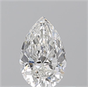 Natural Diamond 0.50 Carats, Pear with  Cut, G Color, VVS2 Clarity and Certified by GIA
