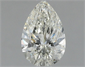 Natural Diamond 1.02 Carats, Pear with  Cut, K Color, SI1 Clarity and Certified by HRD