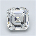 Natural Diamond 1.76 Carats, Asscher with  Cut, G Color, VS2 Clarity and Certified by GIA