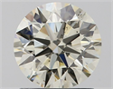 Natural Diamond 1.22 Carats, Round with Excellent Cut, K Color, SI1 Clarity and Certified by IGI