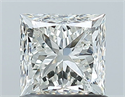 Natural Diamond 1.01 Carats, Princess with  Cut, I Color, VS2 Clarity and Certified by GIA