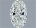 Natural Diamond 0.70 Carats, Oval with  Cut, I Color, VS1 Clarity and Certified by IGI