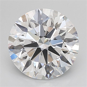 Picture of Lab Grown Diamond 4.05 Carats, Round with Ideal Cut, F Color, IF Clarity and Certified by IGI