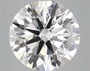 Picture of Lab Grown Diamond 3.91 Carats, Round with Ideal Cut, D Color, VS2 Clarity and Certified by IGI