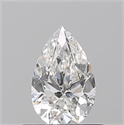 Natural Diamond 0.50 Carats, Pear with  Cut, F Color, SI1 Clarity and Certified by GIA