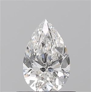 Picture of Natural Diamond 0.50 Carats, Pear with  Cut, F Color, SI1 Clarity and Certified by GIA