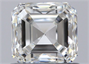 Natural Diamond 0.80 Carats, Asscher with  Cut, H Color, VS2 Clarity and Certified by GIA