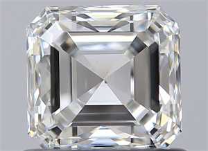 Picture of Natural Diamond 0.80 Carats, Asscher with  Cut, H Color, VS2 Clarity and Certified by GIA
