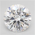 Lab Grown Diamond 3.56 Carats, Round with Ideal Cut, D Color, VVS2 Clarity and Certified by IGI