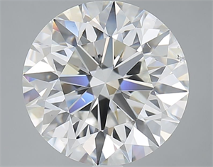 Picture of Natural Diamond 4.01 Carats, Round with Excellent Cut, G Color, SI1 Clarity and Certified by GIA