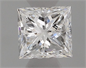 Natural Diamond 0.35 Carats, Princess with  Cut, E Color, SI1 Clarity and Certified by GIA