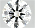 Natural Diamond 2.02 Carats, Round with Excellent Cut, H Color, VS2 Clarity and Certified by GIA