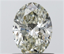 Natural Diamond 0.70 Carats, Oval with  Cut, J Color, VVS2 Clarity and Certified by IGI