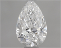 Natural Diamond 0.70 Carats, Pear with  Cut, E Color, SI2 Clarity and Certified by GIA