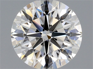 Picture of Natural Diamond 1.01 Carats, Round with Excellent Cut, I Color, VS1 Clarity and Certified by GIA
