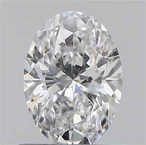 Foto Diamante Natural 0.60 quilates, Ovalado , Color D, claridad SI1 y certificado GIA de