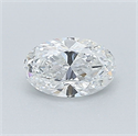 Natural Diamond 0.50 Carats, Oval with  Cut, E Color, VS1 Clarity and Certified by GIA