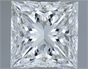 Natural Diamond 1.00 Carats, Princess with  Cut, I Color, VVS2 Clarity and Certified by IGI