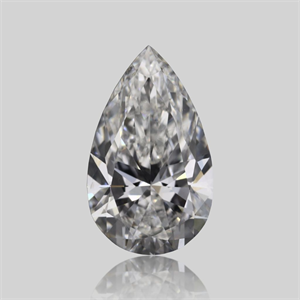 Picture of Natural Diamond 0.40 Carats, Pear with  Cut, F Color, SI1 Clarity and Certified by GIA