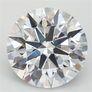 Picture of Lab Grown Diamond 4.09 Carats, Round with Ideal Cut, D Color, VVS1 Clarity and Certified by IGI