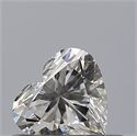 Natural Diamond 0.33 Carats, Heart with  Cut, G Color, VVS2 Clarity and Certified by GIA