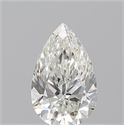 Natural Diamond 0.55 Carats, Pear with  Cut, I Color, IF Clarity and Certified by GIA