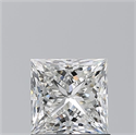 Natural Diamond 1.21 Carats, Princess with  Cut, G Color, VS2 Clarity and Certified by GIA