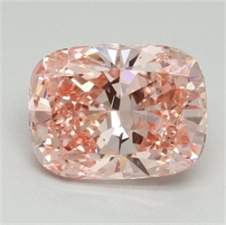Picture of Lab Grown Diamond 2.51 Carats, CUSHION MODIFIED with  Cut, Fancy Vivid Pink Color, VS2 Clarity and Certified by IGI