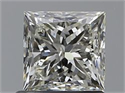 Diamante Natural 0.90 quilates, Princesa , Color J, claridad VVS1 y certificado GIA