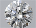 Natural Diamond 0.80 Carats, Round with Excellent Cut, H Color, SI1 Clarity and Certified by GIA
