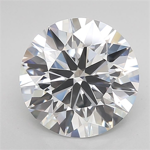 Picture of Lab Grown Diamond 3.32 Carats, Round with Ideal Cut, D Color, VVS1 Clarity and Certified by IGI