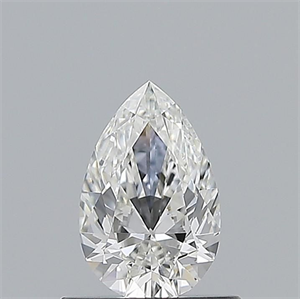 Picture of Natural Diamond 0.53 Carats, Pear with  Cut, G Color, VVS2 Clarity and Certified by GIA