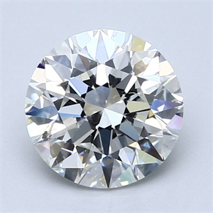 Foto Diamante Natural 2.01 quilates, Redondo , Color H, claridad I1 y certificado GIA de