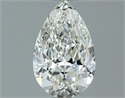 Natural Diamond 1.01 Carats, Pear with  Cut, H Color, VS2 Clarity and Certified by IGI